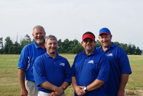 Left to Right, Coaches Mark Scott, Mike Metzger, Jim Butler, Homer Reeves